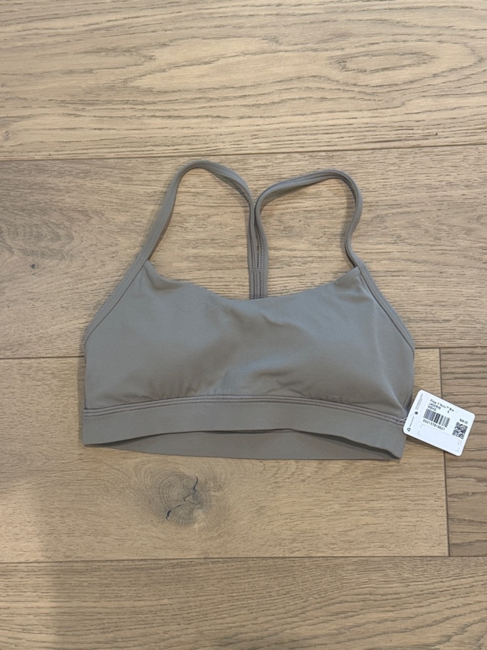 Lululemon NWT Flow Y Bra Size 6 Warm Ash Grey
